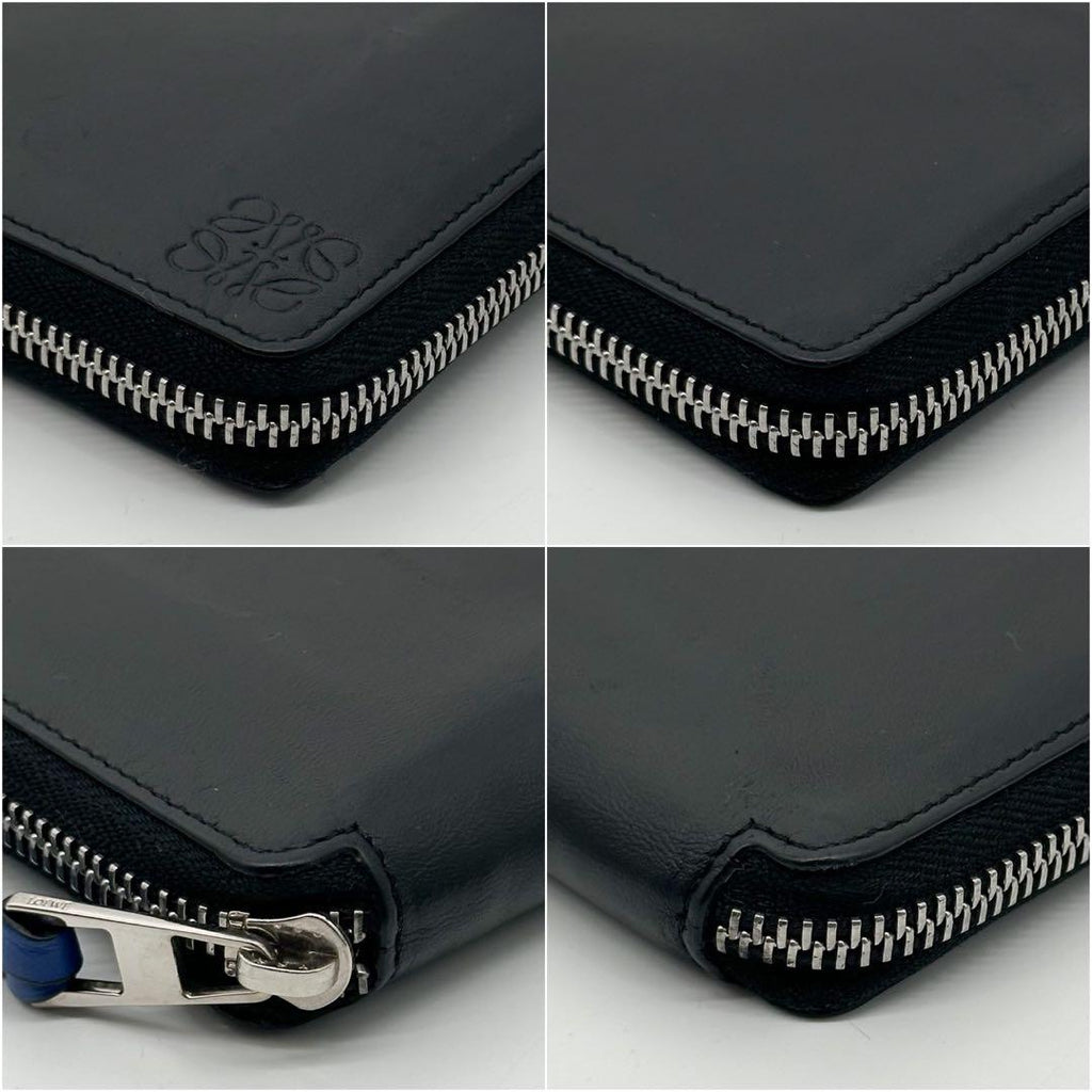 Loewe Limited Anagram Round Compact Wallet Leather Slim — view 5