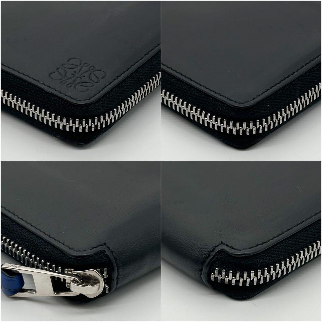 Loewe Limited Anagram Round Compact Wallet Leather Slim — view 5
