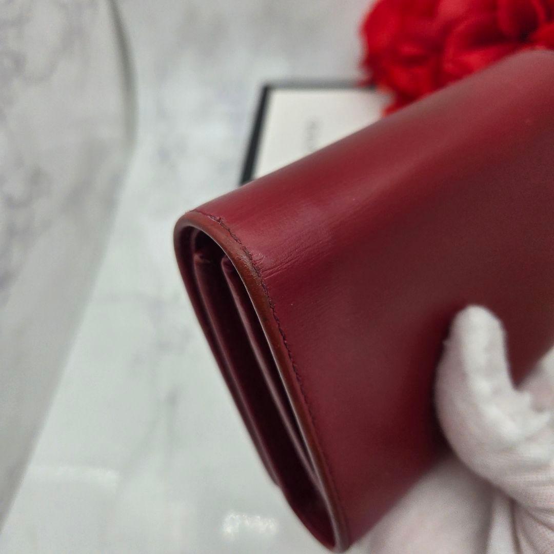 Gucci Fold Wallet Horsebit Red — view 6