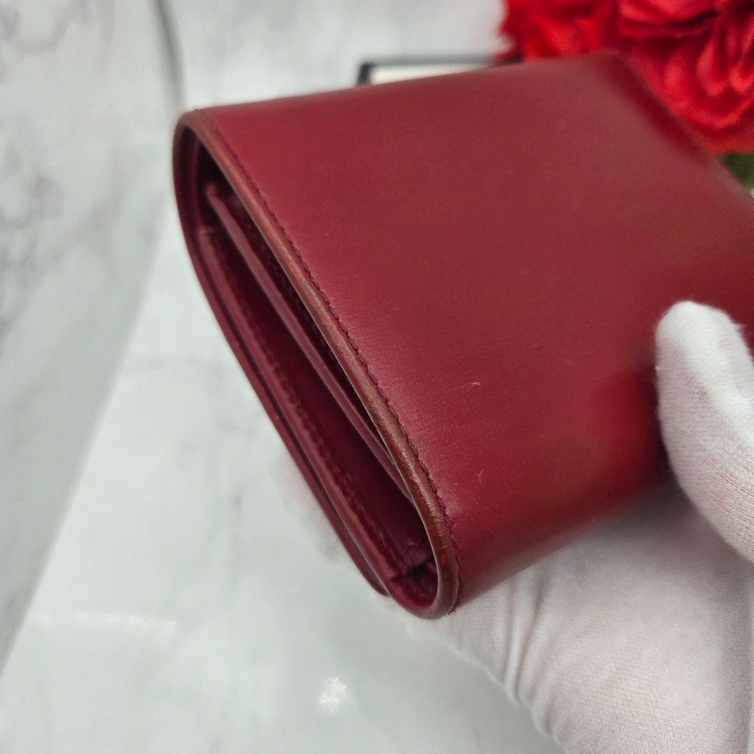 Gucci Fold Wallet Horsebit Red — view 7