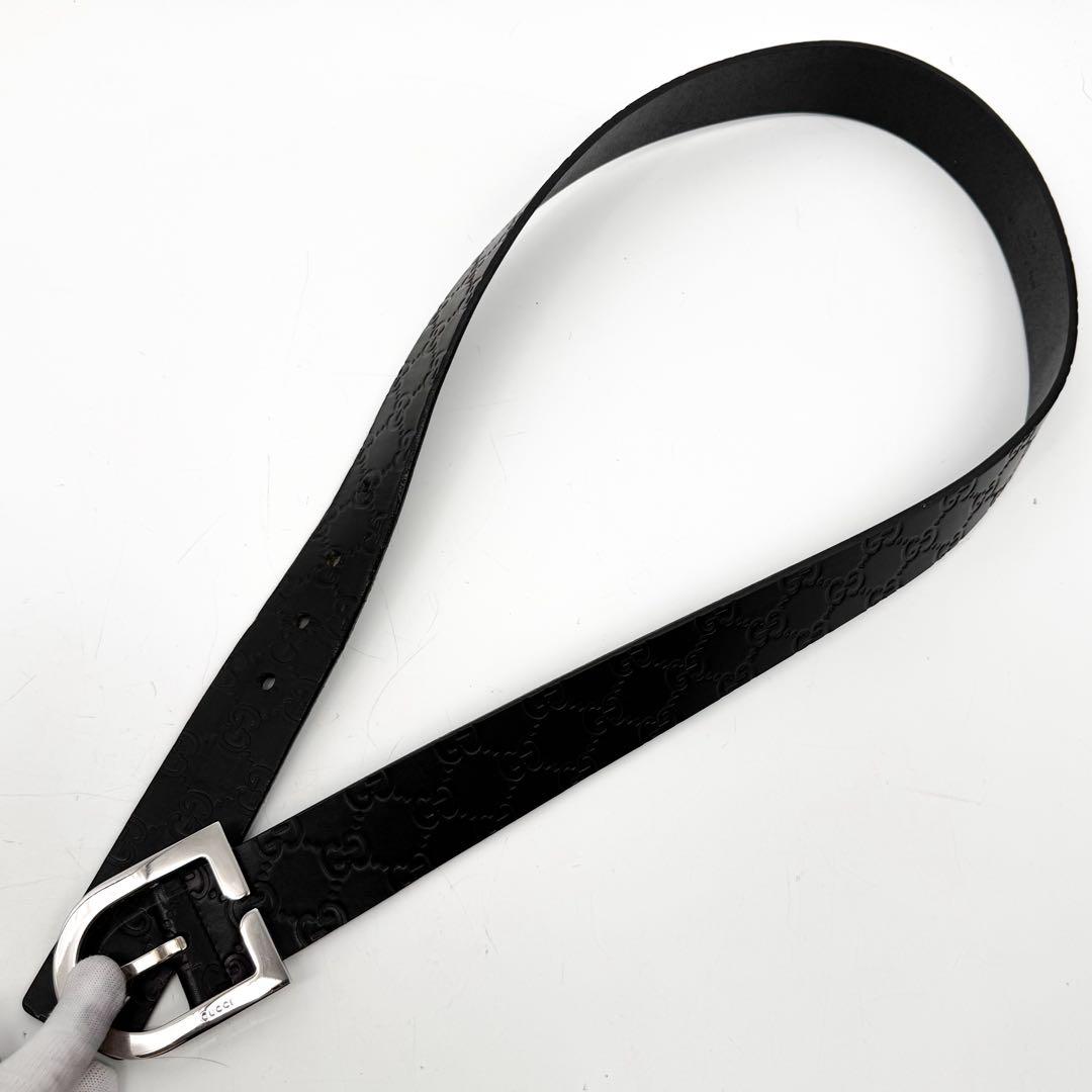 Gucci Guccissima Belt Leather Vintage Black — view 2