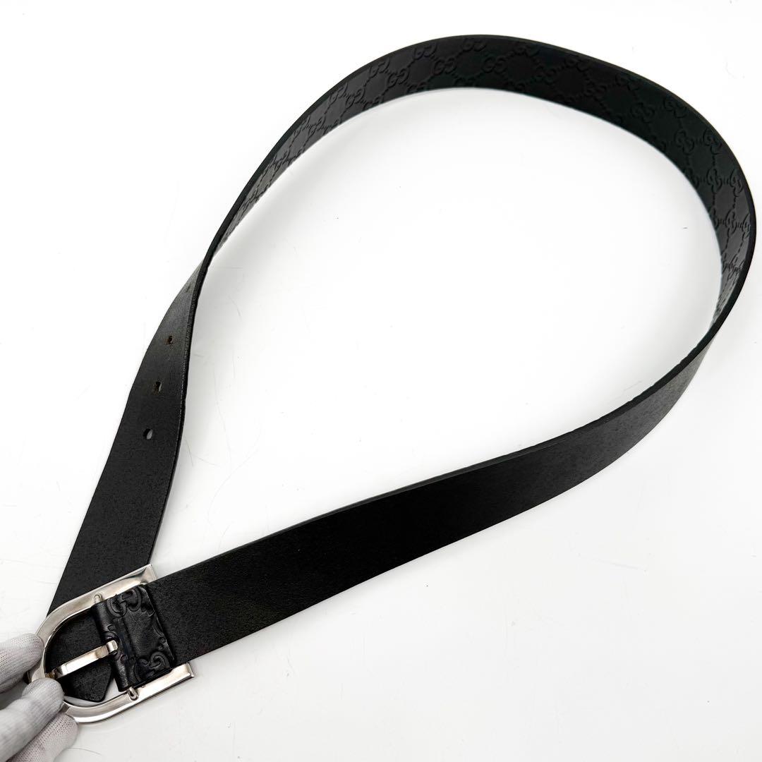 Gucci Guccissima Belt Leather Vintage Black — view 3