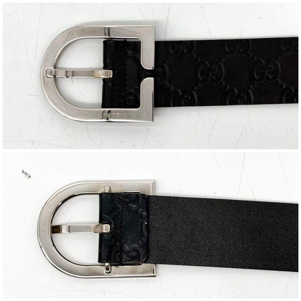 Gucci Guccissima Belt Leather Vintage Black — view 4
