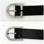 Gucci Guccissima Belt Leather Vintage Black — view 4