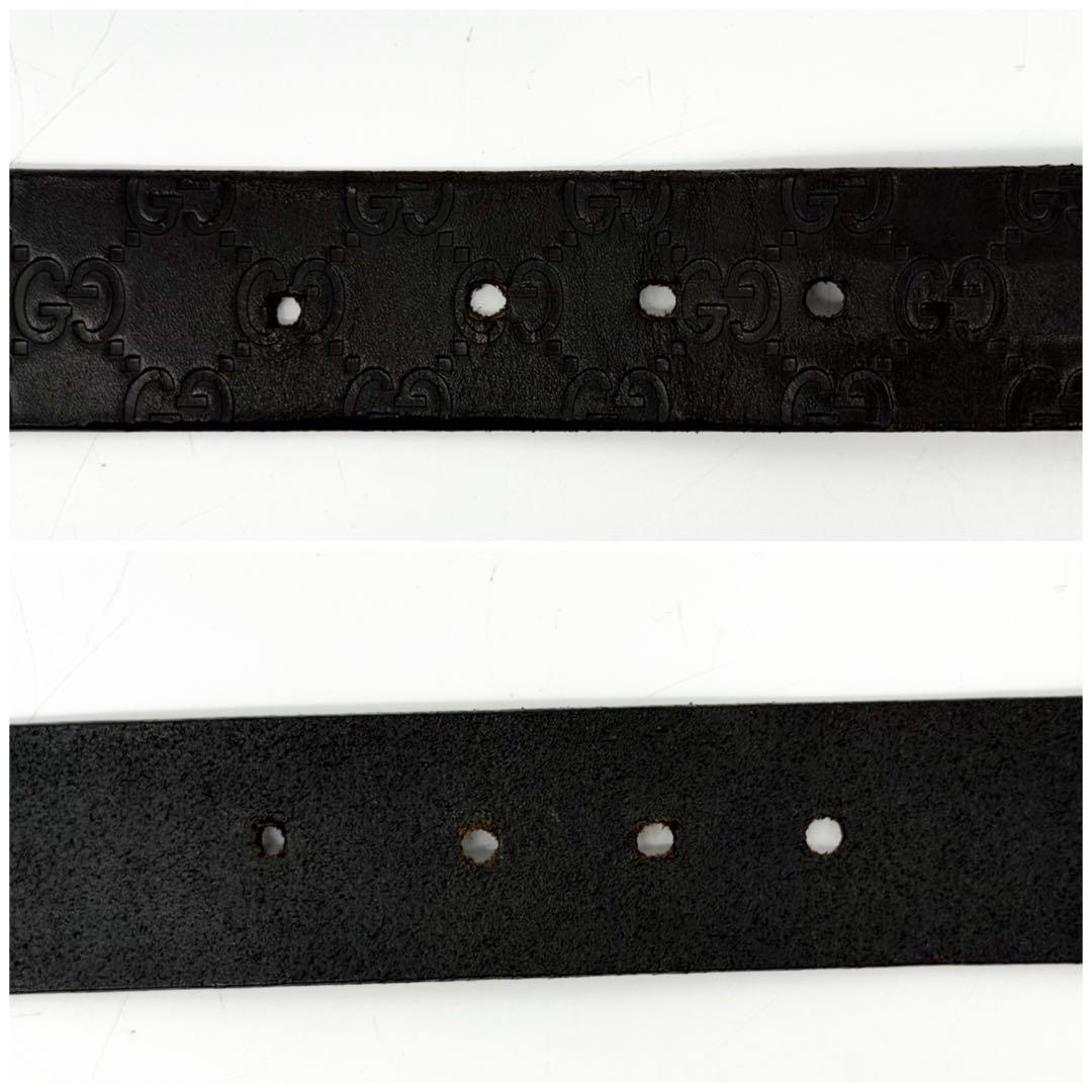 Gucci Guccissima Belt Leather Vintage Black — view 5