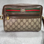 Gucci GG Sherry Line Shoulder Bag Brown Logo — view 2