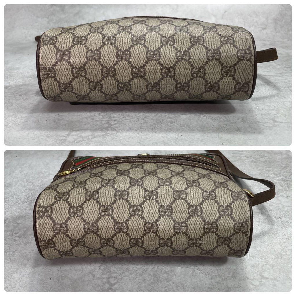 Gucci GG Sherry Line Shoulder Bag Brown Logo — view 8