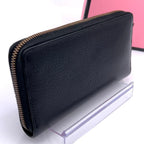 Gucci Box Garden Wallet Cherry Black Leather Zip Around — view 2