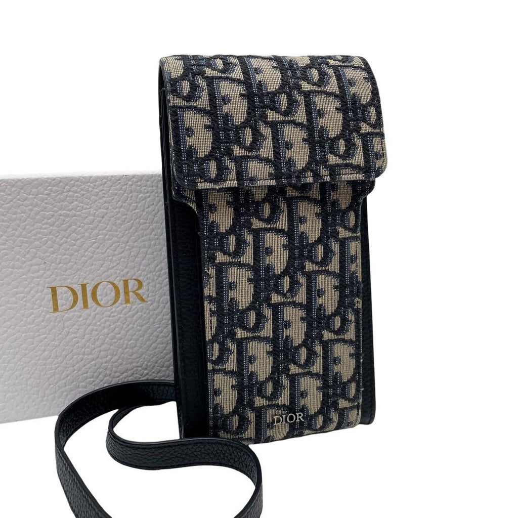 Dior Trotter Oblique Canvas Leather Shoulder