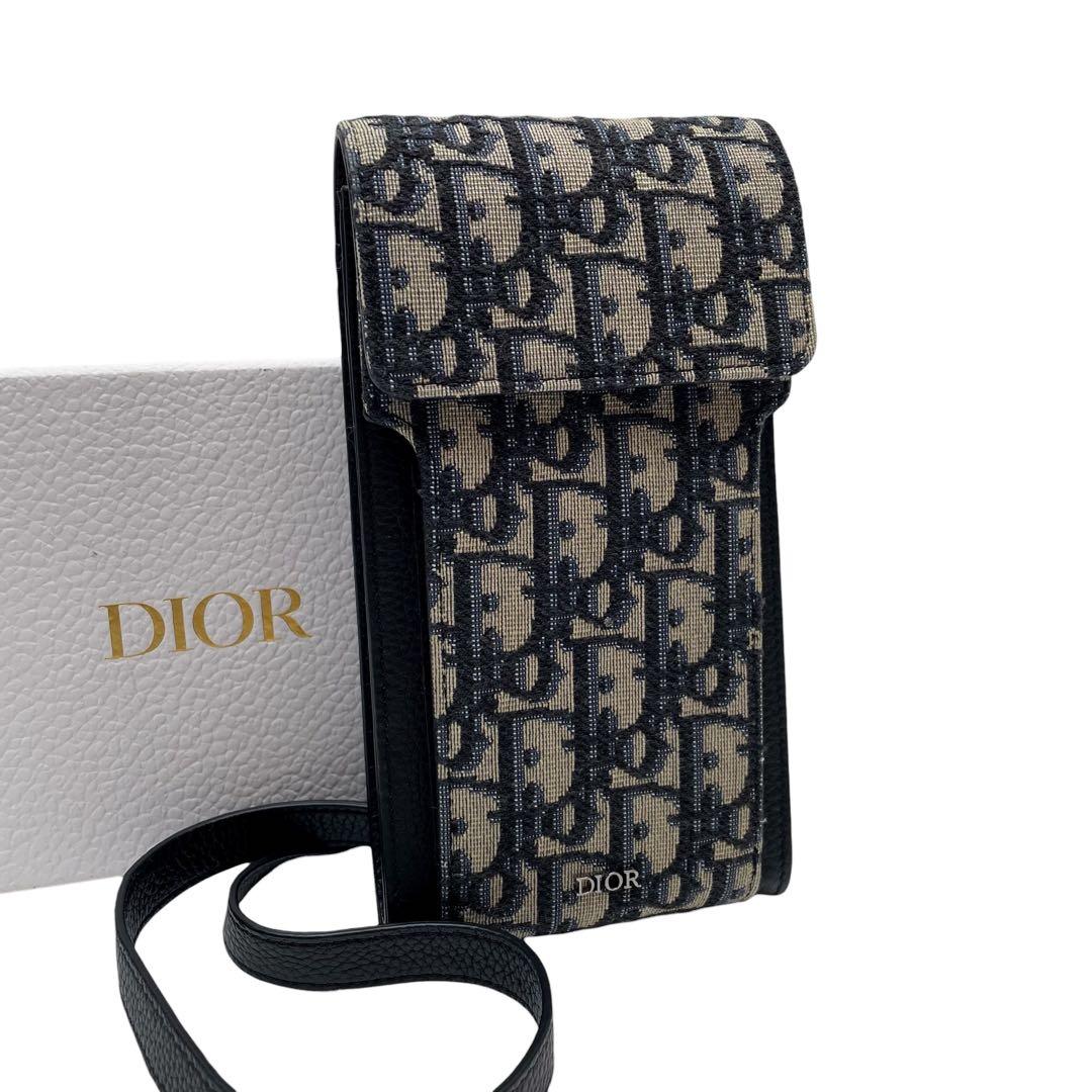 Dior Trotter Oblique Canvas Leather Shoulder