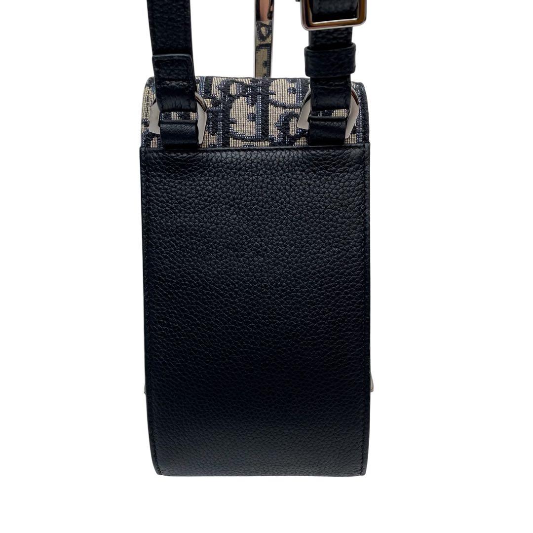 Dior Trotter Oblique Canvas Leather Shoulder — view 3