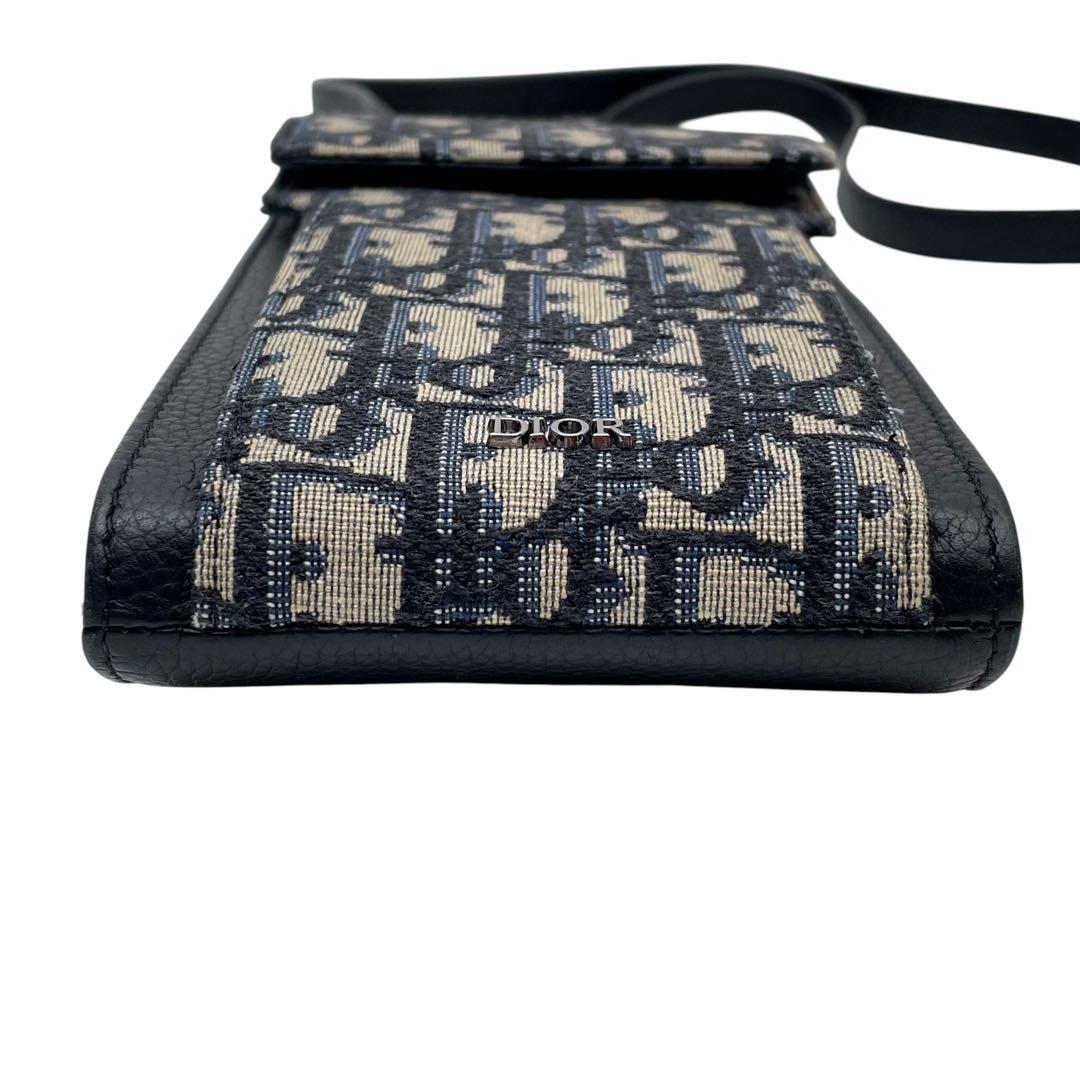 Dior Trotter Oblique Canvas Leather Shoulder — view 5