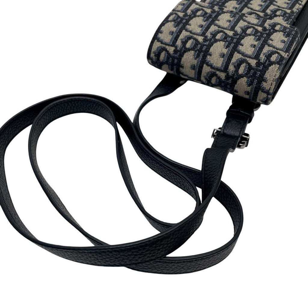 Dior Trotter Oblique Canvas Leather Shoulder — view 7