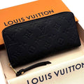 Louis Vuitton Monogram Empreinte Zippy Wallet Black