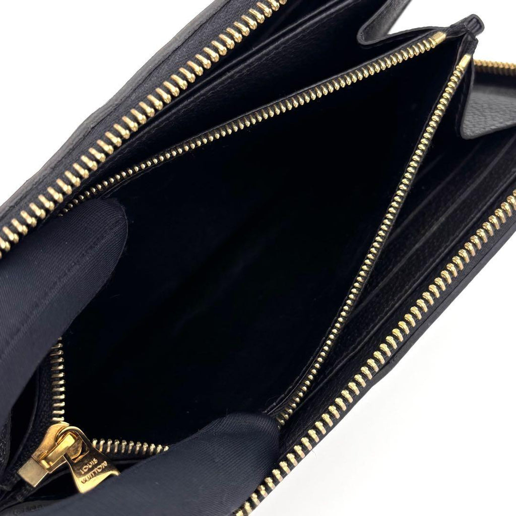 Louis Vuitton Monogram Empreinte Zippy Wallet Black — view 4