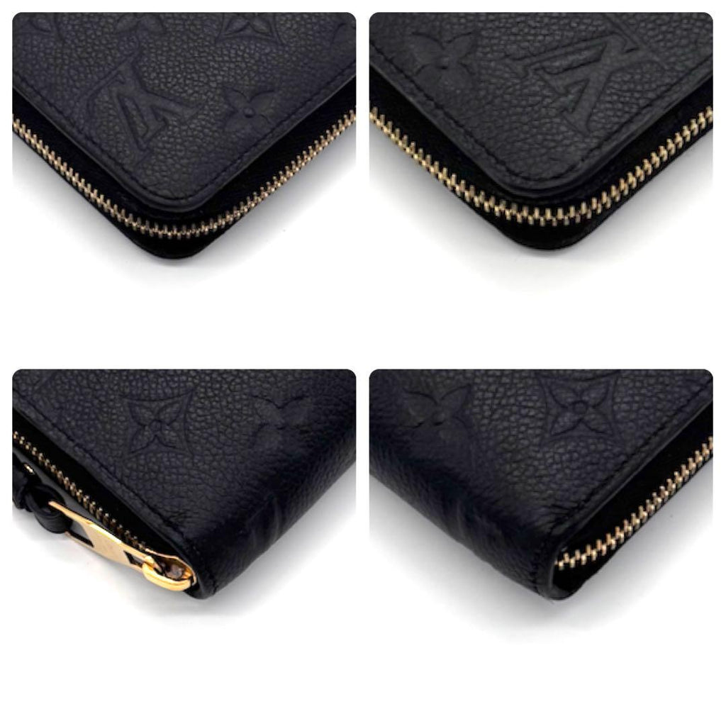Louis Vuitton Monogram Empreinte Zippy Wallet Black — view 7