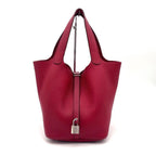 Hermes Picotin Lock 22 Rouge Cazac Red Handbag