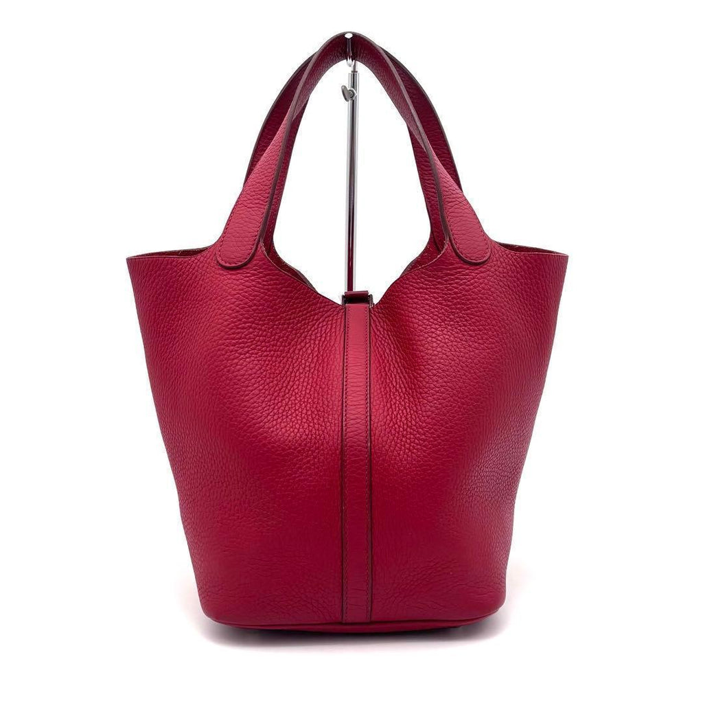 Hermes Picotin Lock 22 Rouge Cazac Red Handbag — view 2