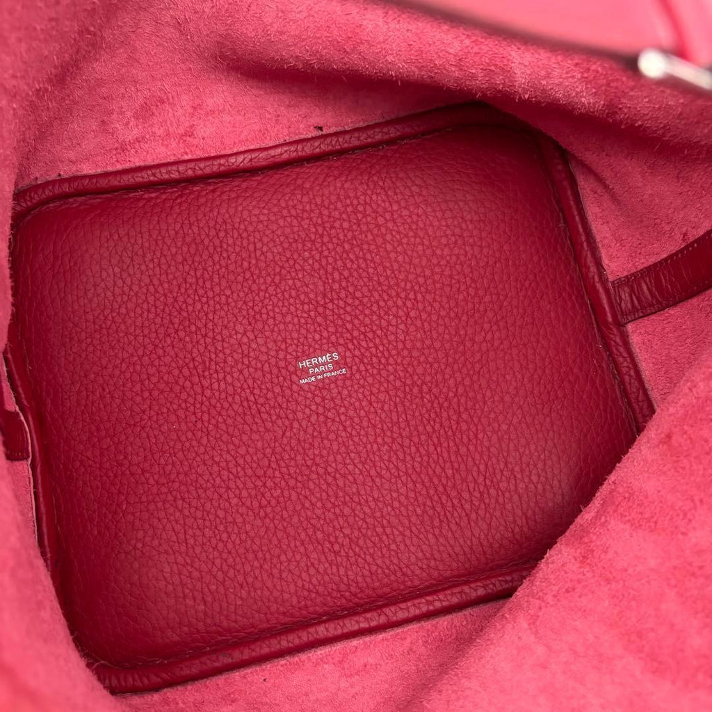 Hermes Picotin Lock 22 Rouge Cazac Red Handbag — view 3