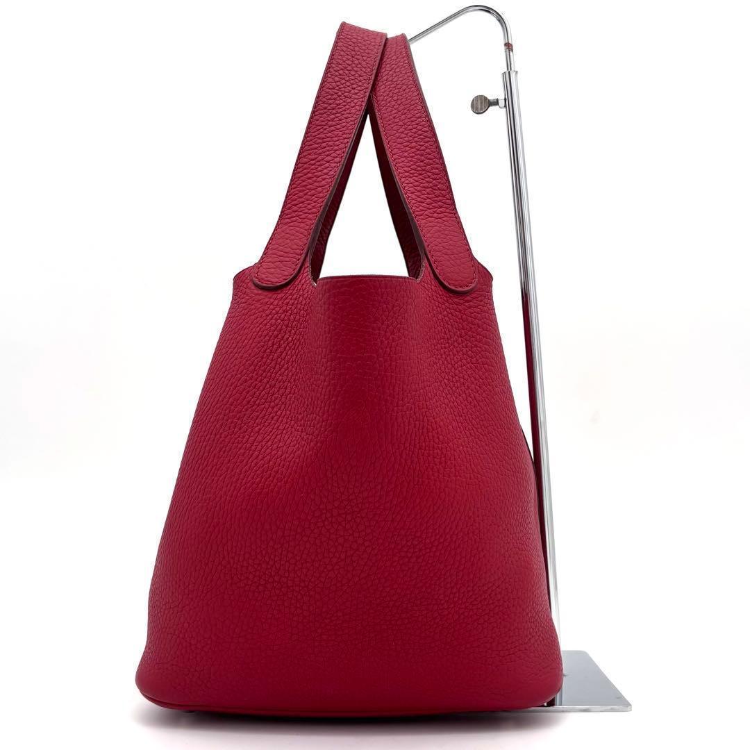 Hermes Picotin Lock 22 Rouge Cazac Red Handbag — view 4