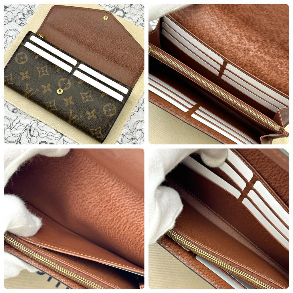 Louis Vuitton Monogram Portefeuille Sarah Wallet — view 6