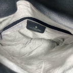 Gucci GG Clutch Navy Beige Logo Leather — view 4