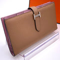 Hermes Bearn Souffle Wallet Chai Mobusil Vest le Epsom