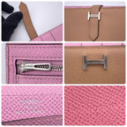 Hermes Bearn Souffle Wallet Chai Mobusil Vest le Epsom — view 9