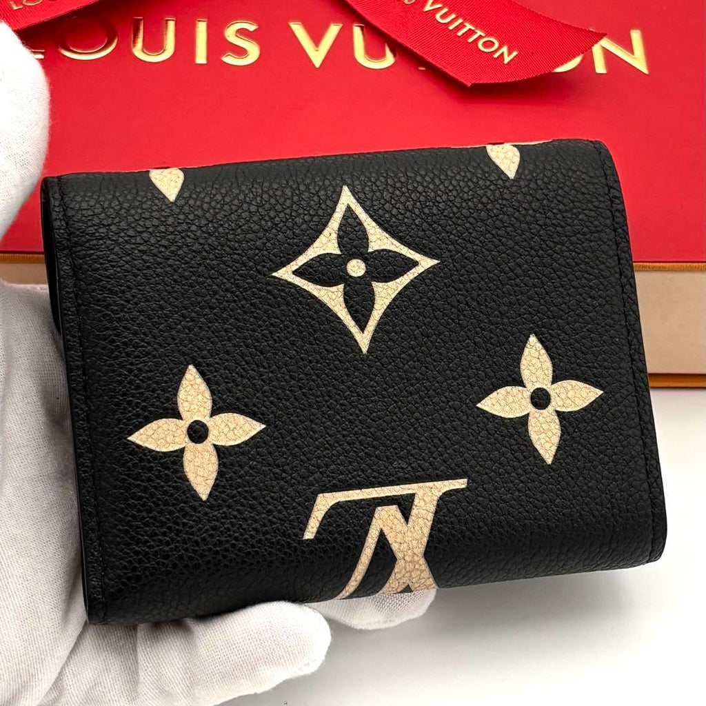 Louis Vuitton Wallet Monogram Bicolor Victorine Black — view 2