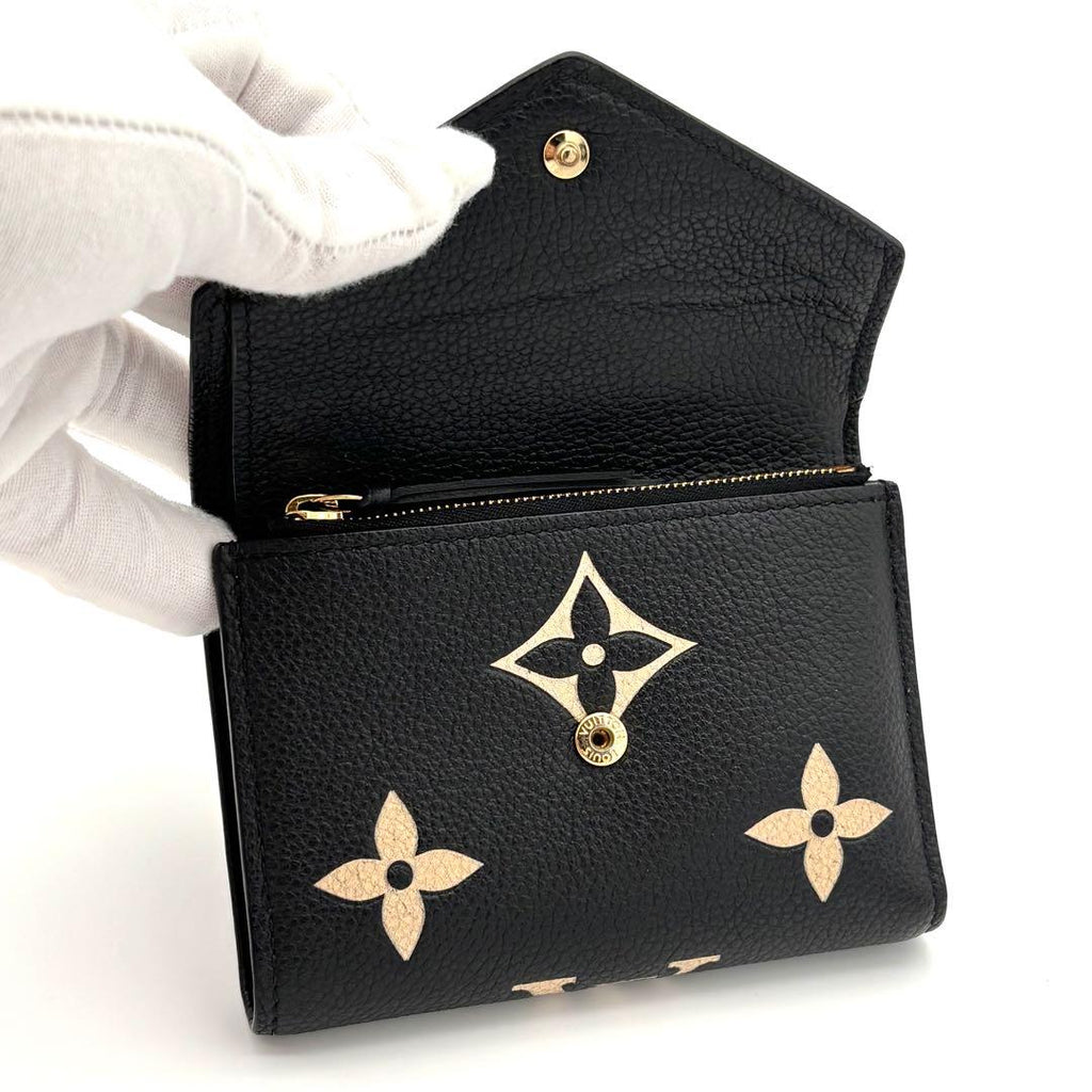 Louis Vuitton Wallet Monogram Bicolor Victorine Black — view 3