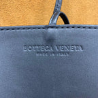Bottega Veneta Basket Large Leather Logo Tote Black — view 8