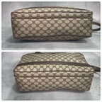 Gucci GG Shoulder Bag Brown Beige Leather Logo — view 8