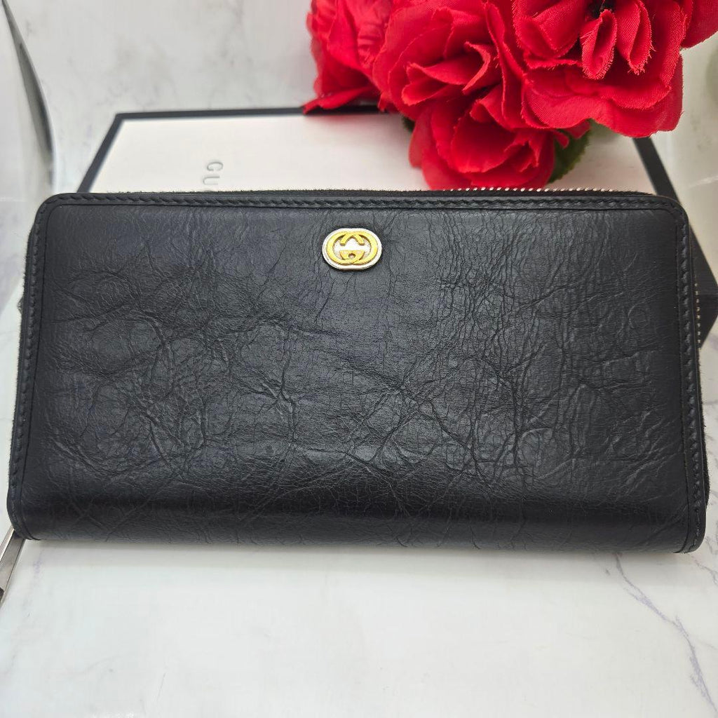 Gucci Processing Wallet GG Marina Black
