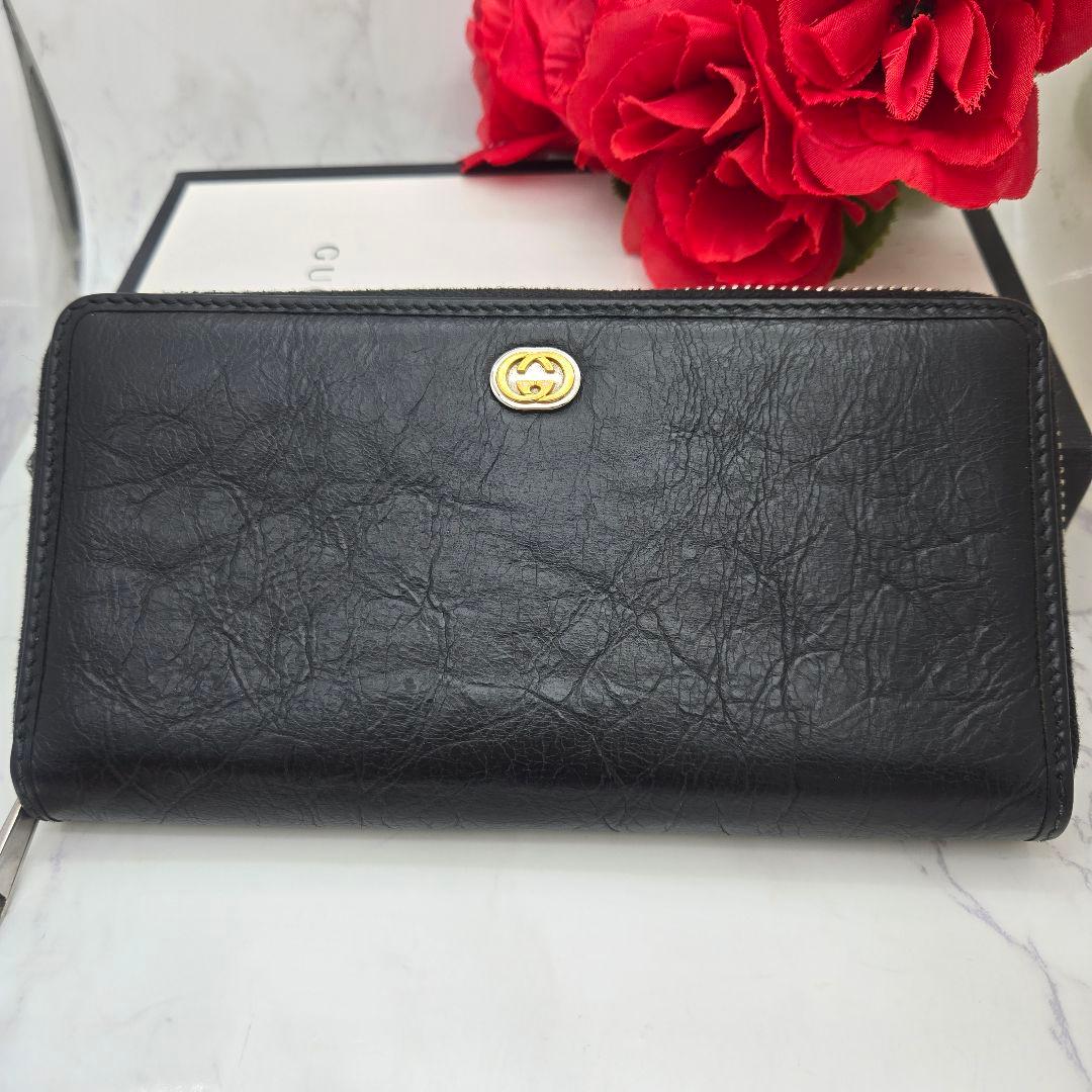 Gucci Processing Wallet GG Marina Black