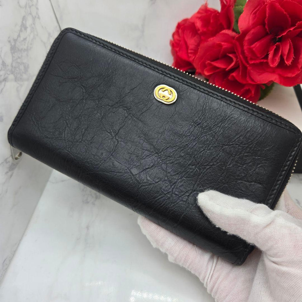Gucci Processing Wallet GG Marina Black — view 3