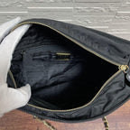Prada Quilted Chain Shoulder Tote Triangle Plate Logo — view 8