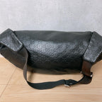 Gucci Guccissima Belt Bag Leather Sherry Line Black — view 3