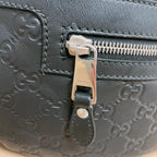 Gucci Guccissima Belt Bag Leather Sherry Line Black — view 7