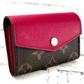 Louis Vuitton Monogram Multicult Sarah Fuchsia Card Case