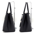 Prada Saffiano Leather Tote Bag Business Black — view 7