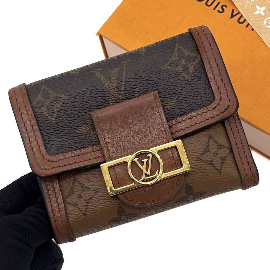 Louis Vuitton Monogram Reverse Portefeuille Dauphine Compact Wallet