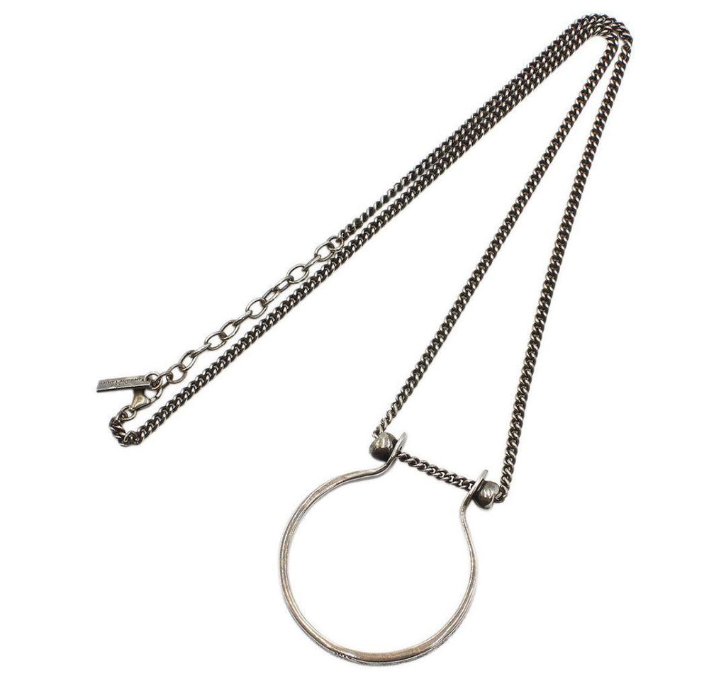 Saint Laurent Ring Motif Chain Necklace — view 3