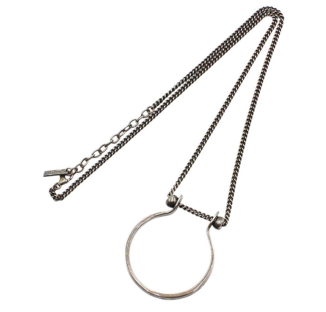 Saint Laurent Ring Motif Chain Necklace — view 3