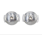 Louis Vuitton 18k White Gold Pink Saffiano Diamond Earrings — view 5