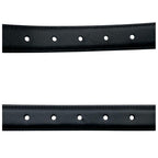 Celine Leather Triomphe Buckle Silver Belt Black — view 6