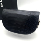Chanel Chain Shoulder Lambskin Black CC Logo Half Moon — view 2