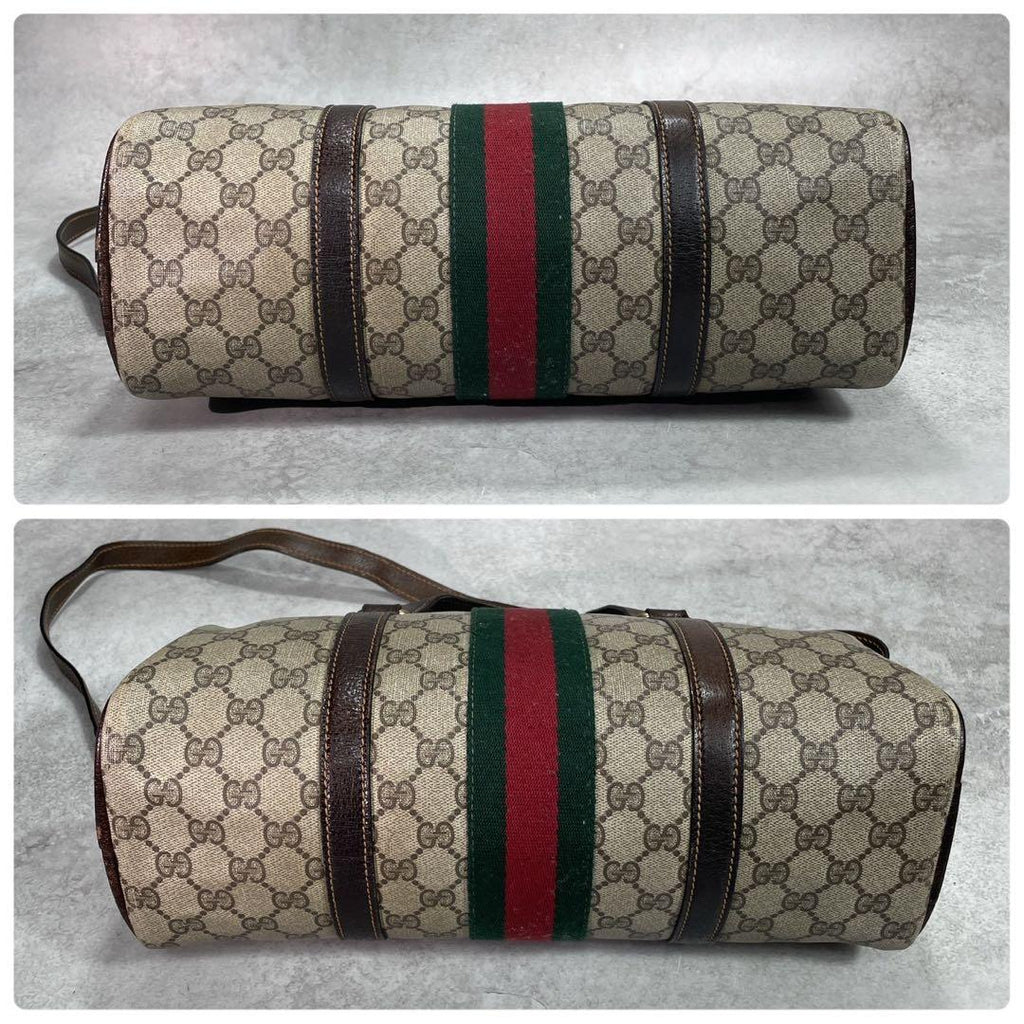 Gucci GG Sherry Line 2-Way Boston Bag Brown — view 8