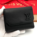 Louis Vuitton Wallet Black Portefeuille Pilot Aerogram