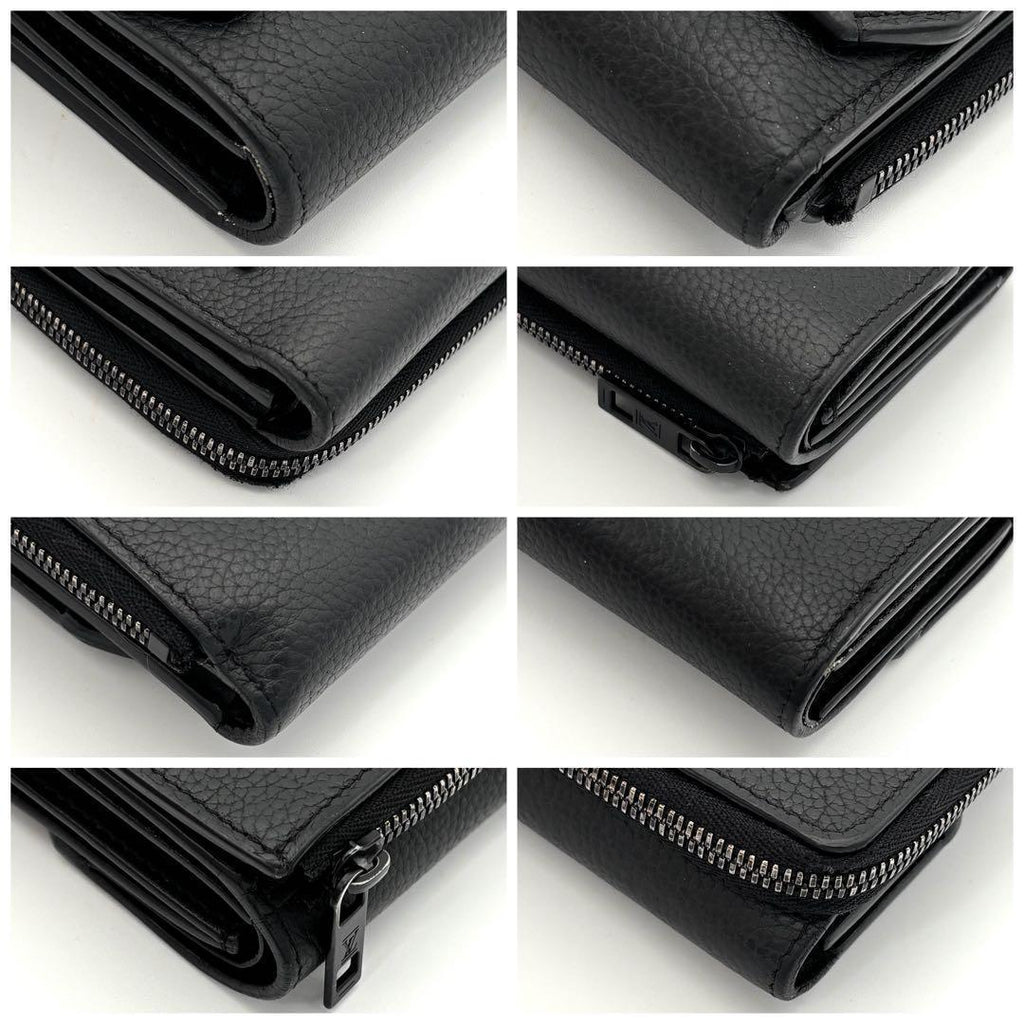 Louis Vuitton Wallet Black Portefeuille Pilot Aerogram — view 8