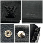 Louis Vuitton Wallet Black Portefeuille Pilot Aerogram — view 9